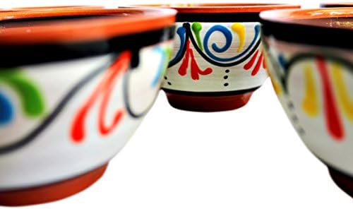 Salsa Bowls - Spanish Terracotta White Decor - Small Serving Bowl