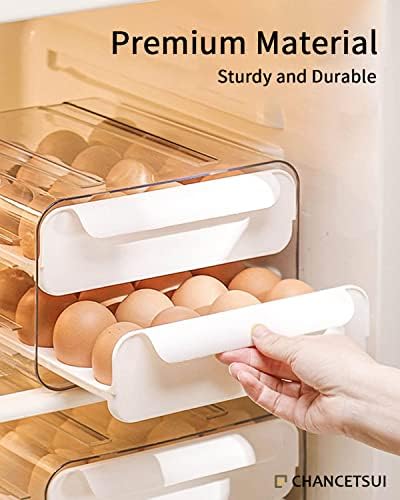 Egg Organizer Container for Refrigerator