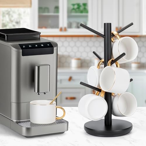 MyLifeUNIT Mug Holder Tree, 360° Rotated Coffee Cup Holder with 6