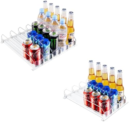 Coanto Drink Organizer for Fridge, 3 Row & 5 Row