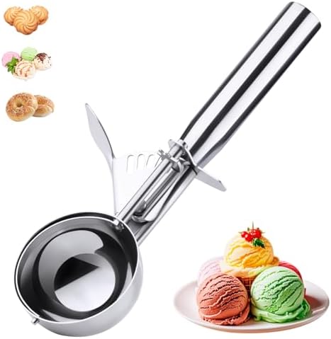 Ice Cream Scoop with Trigger, Small Size Cookie Scoop for Baking-5.25