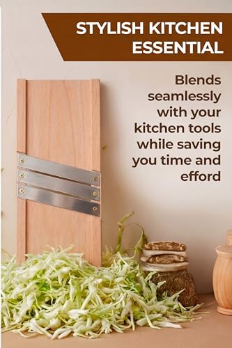 Wooden Cabbage Shredder, 13x5.9 in