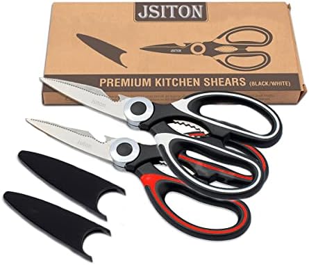 JSITON Ultra Sharp Premium Heavy Duty Kitchen Shears and Multi Purpose