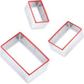 Rectangle Cookie Cutter Set, 3 Pcs, 3" 4" 5"