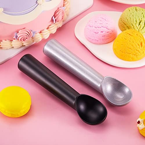 Gejoy 8 Pcs Ice Cream Scoop Set, Ice Cream Scoops 7 Inch, Black and