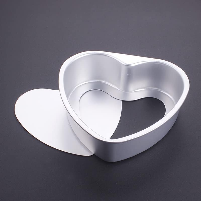 3 Pack Nonstick Mini Heart Shape Pie Pans with Removable Bottom 4-inch