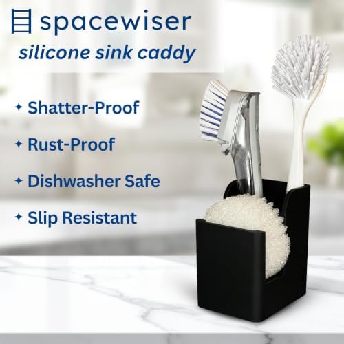Spacewiser Silicone Sink Caddy and Brush Holder