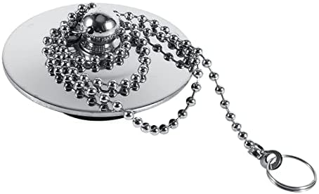 Bathtub Stopper with Chain, Chrome Kitchen Universal Sink Drain Plug