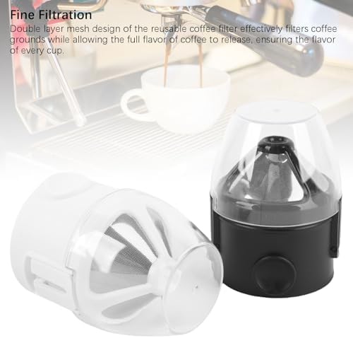 2 Sets Pour over Coffee Dripper, 304 Stainless Steel Reusable Coffee