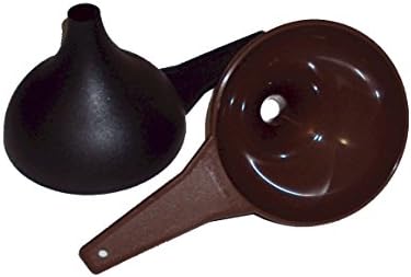 Tupperware Hershey Kiss Shaped Large Funnel Set of 2 Brown and Black