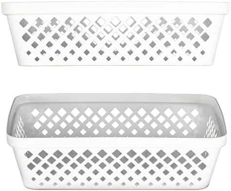 Glad Plastic Storage Basket Set - Multipurpose Drawer Trays, Kitchen
