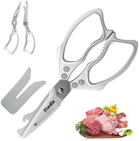 All Purpose Detachable Kitchen Scissors,Heavy Duty,Protective Sheath