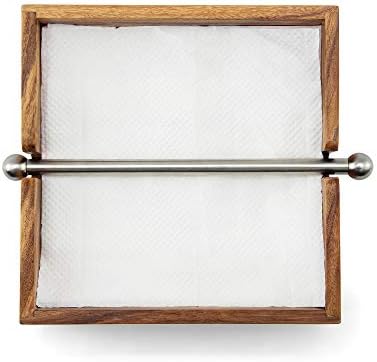 Ironwood Gourmet 28982 Acacia Wood Napkin Holder, 6.25-Inches