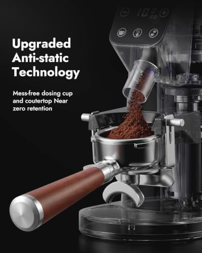 DAOFEL 64MM Flat Burr Coffee Grinder, 100 Settings