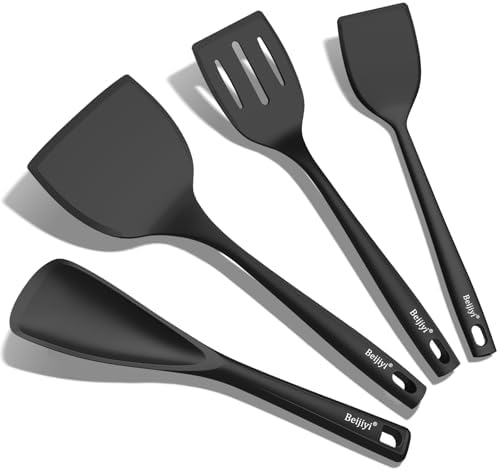 Beijiyi 4-Pack Silicone Spatula Set
