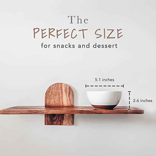 Mora Ceramic Small Dessert Bowls - 16oz, Set of 6 - Microwave, Oven