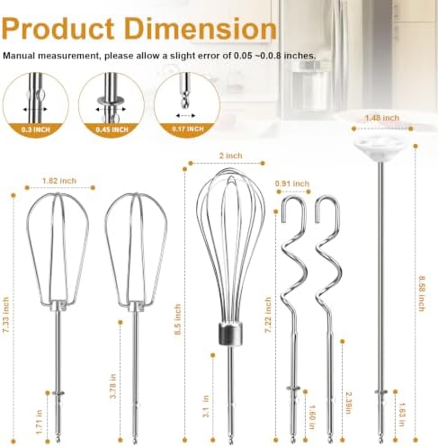 Mixer Accessories Beaters Whisk Fit for Black and Decker Hand Held