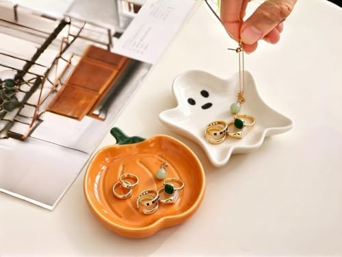 Ceramic Spoon Rest for Stove Top, Halloween Ghost Cute Spoon Rest for