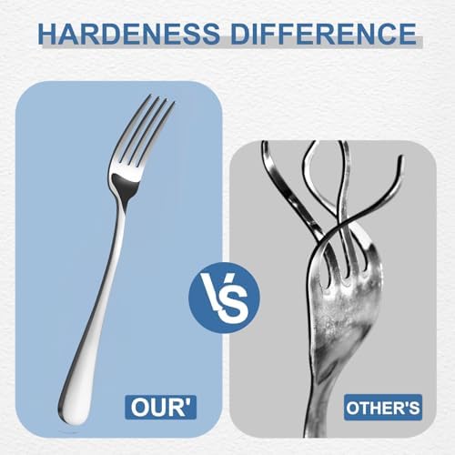BEWOS Silverware Set for 4-20 Piece Stainless Steel Flatware Set with