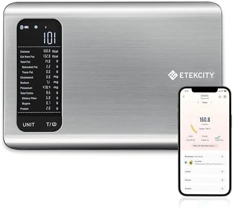 Etekcity Food Kitchen Scale with Nutritional Calculator, Smart App