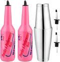 SuproBarware Flair Bottle - Pink Flair Bartender Kit 7pcs Flair Bottle