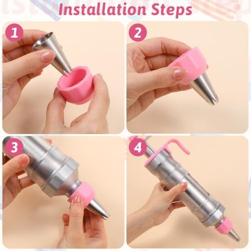 Dessert Decorating Syringe Set, Stainless Steel Frosting Kit