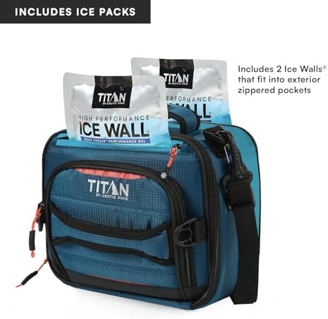 Titan by Arctic Zone Expandable Lunch Box, 2 Ice Packs, Leak Proof