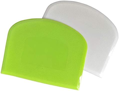 2 Pcs Dough Scraper & Bench Scraper Set