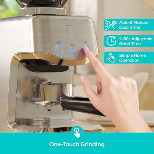 CASABREWS Tornado Basic Conical Burr Coffee Grinder, 35 Settings