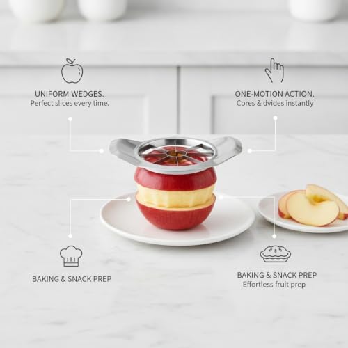 Home Bakers and Snack Lovers: Stainless Steel Apple Corer for Uniform