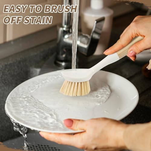 DEBETOOL 4-Pack Dish Brush with Scrubber