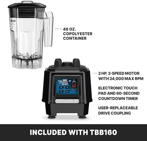 Waring Torq Blender, 48 oz Copolyester Jar