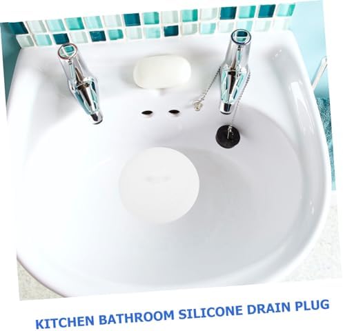 SOLUSTRE Bathroom Tub Stopper Set Drain Cover Silicone Sink Plug