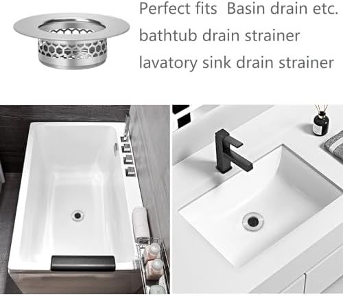 Bathroom Sink Strainer, Bathtub Lavatory Sink Drain Strainer Hair