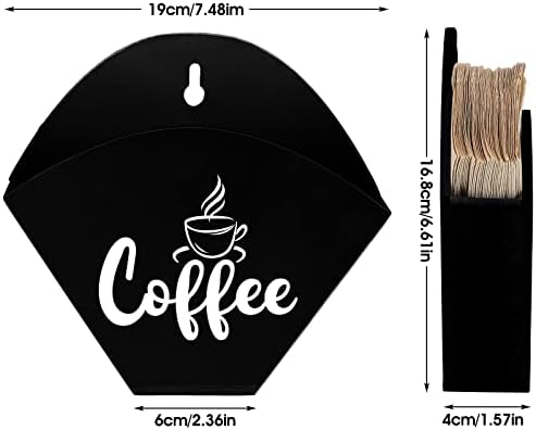 Yalikop Cone Coffee Filter Holder Farmhouse Dispenser Wall Mount