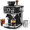 XIXUBX Espresso Machine with Grinder, Black