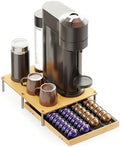 SpaceAid Bamboo Coffee Pod Holder for Nespresso Vertuo Capsules