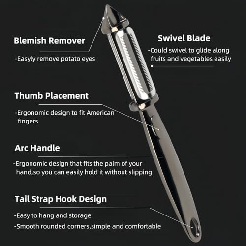 Swivel Vegetable I-Peeler For Kitchen, Potato Peelers With Blemish