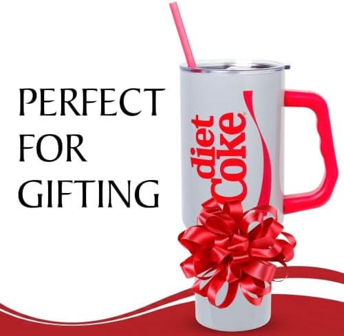 Silver Buffalo Coca-Cola Diet Coke, Stainless Steel Tumbler, 40oz