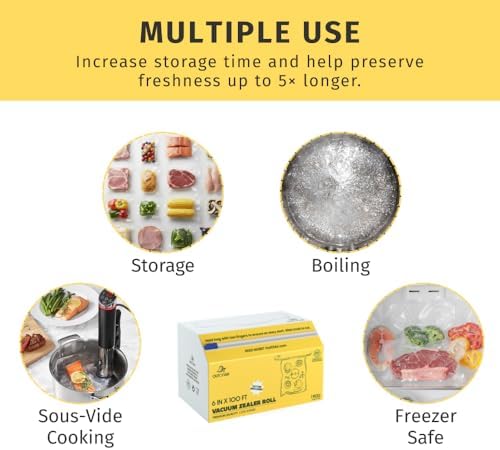 OutOfAir Vacuum Sealer Bags, 11" x 18", 500 Bags