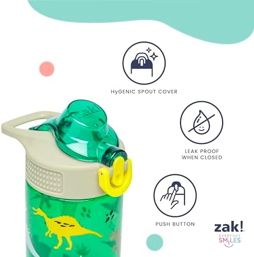 Zak Designs Sanrio Hello Kitty Sage 16oz Leak-Proof Straw Kids Water