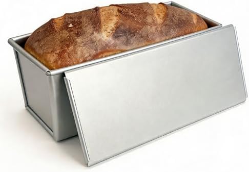 Pullman Loaf Pan with Lid 13x4 Uncoated Aluminized Steel for Sandwich