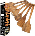 Zuli 6-Piece Teak Wooden Cooking Utensil Set