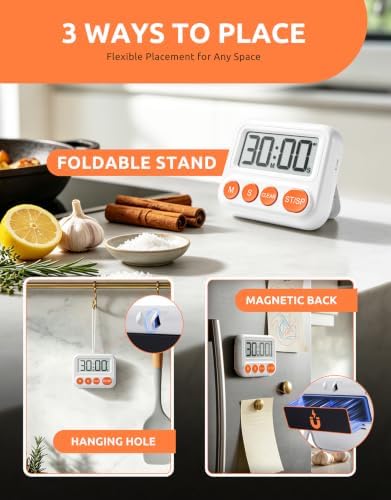 2 Pack Digital Timers for Classroom and Kitchen