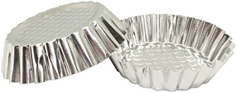MYStar Set of 20, 3-3/4" Fluted Design Round Shape Non-stick Aluminum