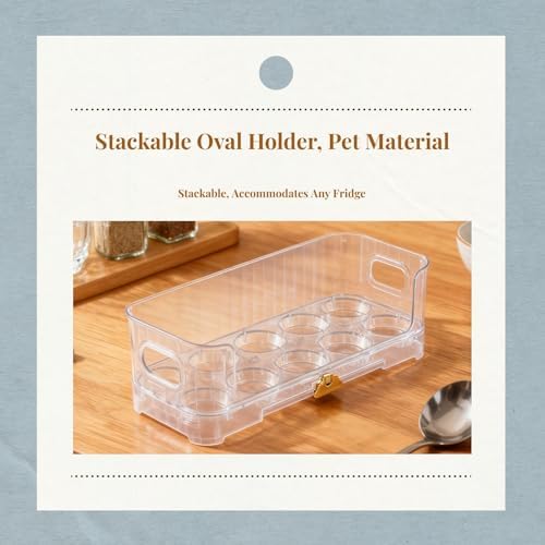 Egg Holder,Home Egg Container for Refrigerator Side Door Egg Dispenser