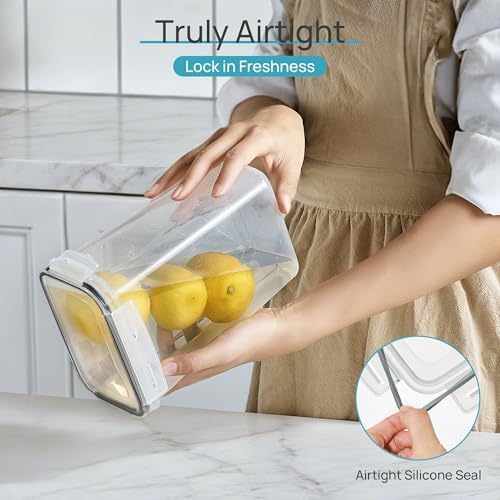 Vtopmart Airtight Food Storage Containers with Lids, 24 pcs, Black