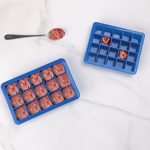 1 Tbsp & 2 Tbsp Silicone Freezer Molds - Perfect for Storing Garlic