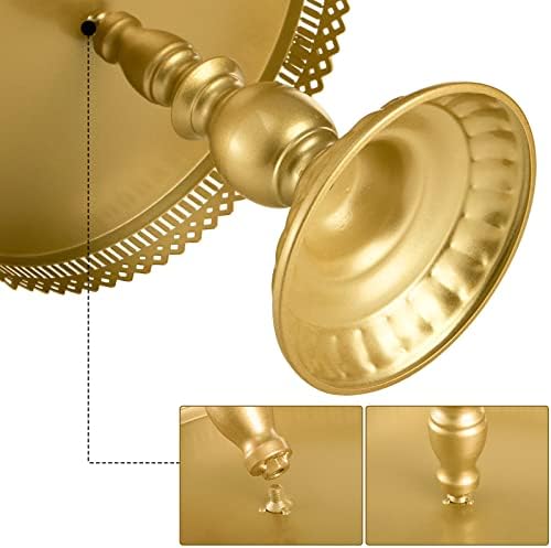 Hedume Set of 10 Cake Stand, Metal Cupcake Stand Set with Multiple