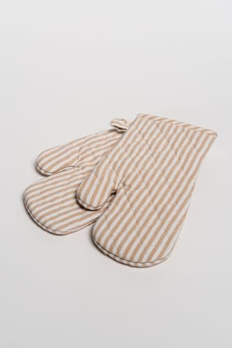 Elegant 100% Cotton Bistro Stripe Collection: Tablecloth, Chairpad